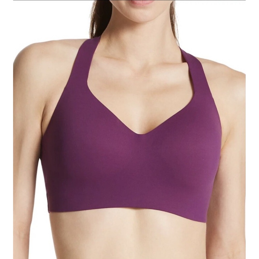 Chantelle High Impact Wirefree Sports Bra Berry Racerback Molded Size Medium